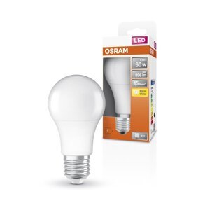 Matná LED kvalitní žárovka E27 8,5 W STAR, teplá bílá