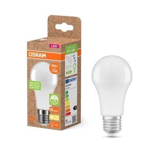 LED žárovka z recyklovaného plastu E27 STAR 10 W, teplá bílá